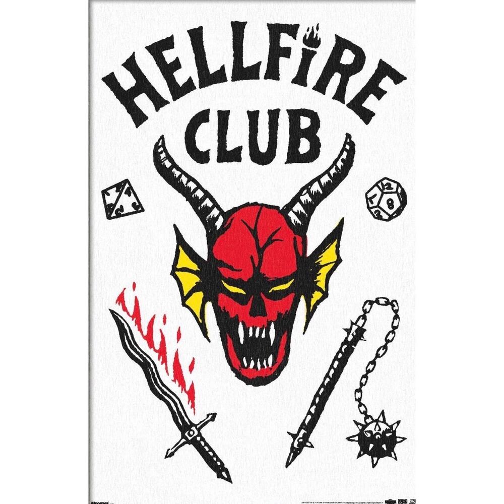 Stranger Things Season 5 Hellfire Club Poster AllPosters 22.375"x34" New Sealed